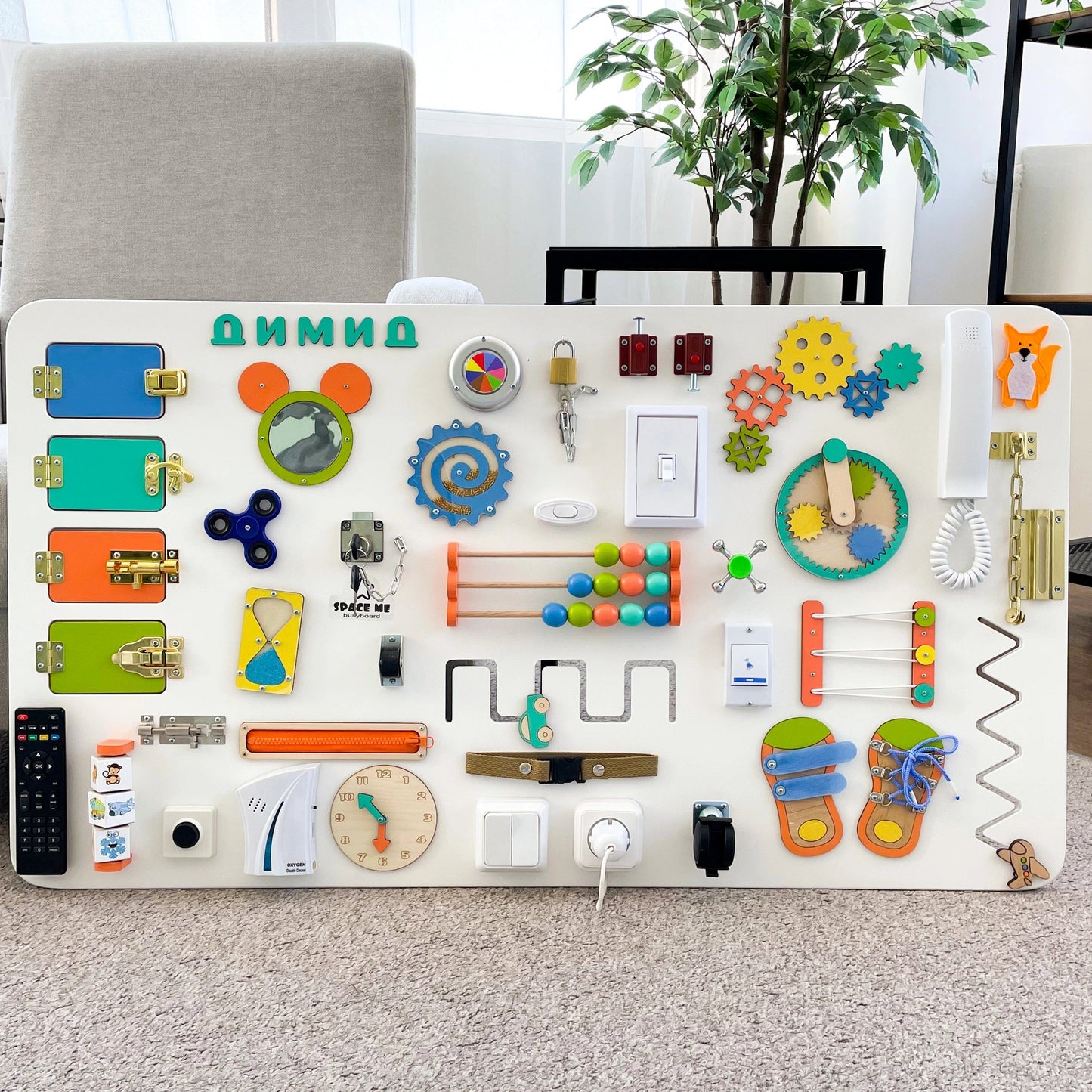 ✨LARGE Busy board for baby with Montessori Sensory activity parts 100*50 cm