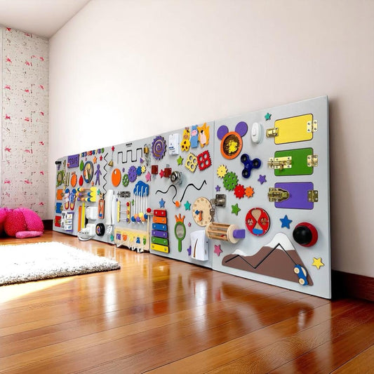 ✨Large Montessori Busy Board, Toddler Wall Activity Board, Montessori Gift for Boys and Girls to Play and Learn at School, Fine Motor Skills