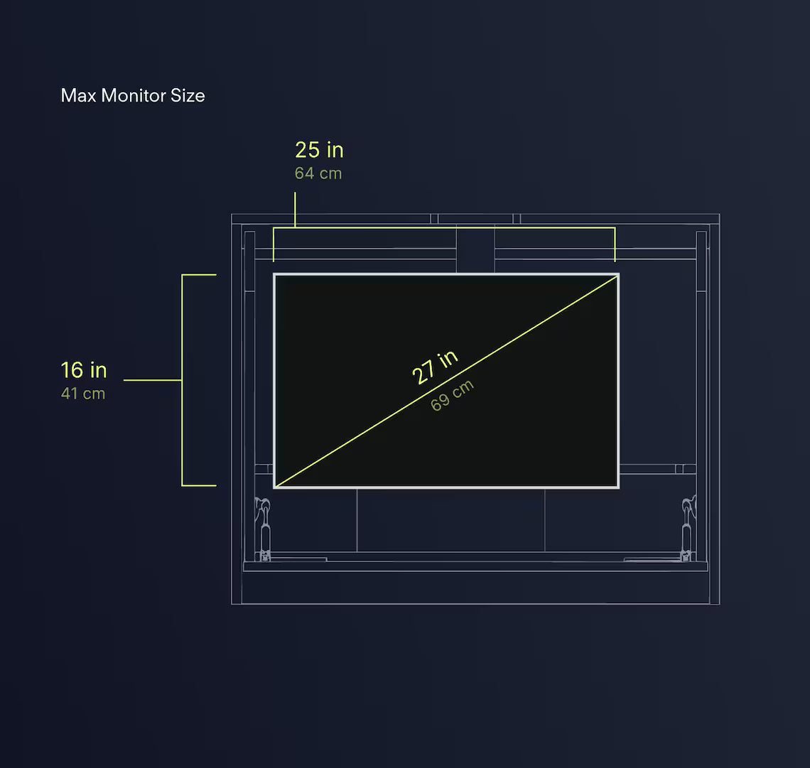 ✨Wall-mounted, fold-away, electric sit-stand Murphy desk